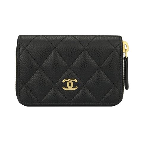 chanel card wallet zip|Chanel small zipper wallet.